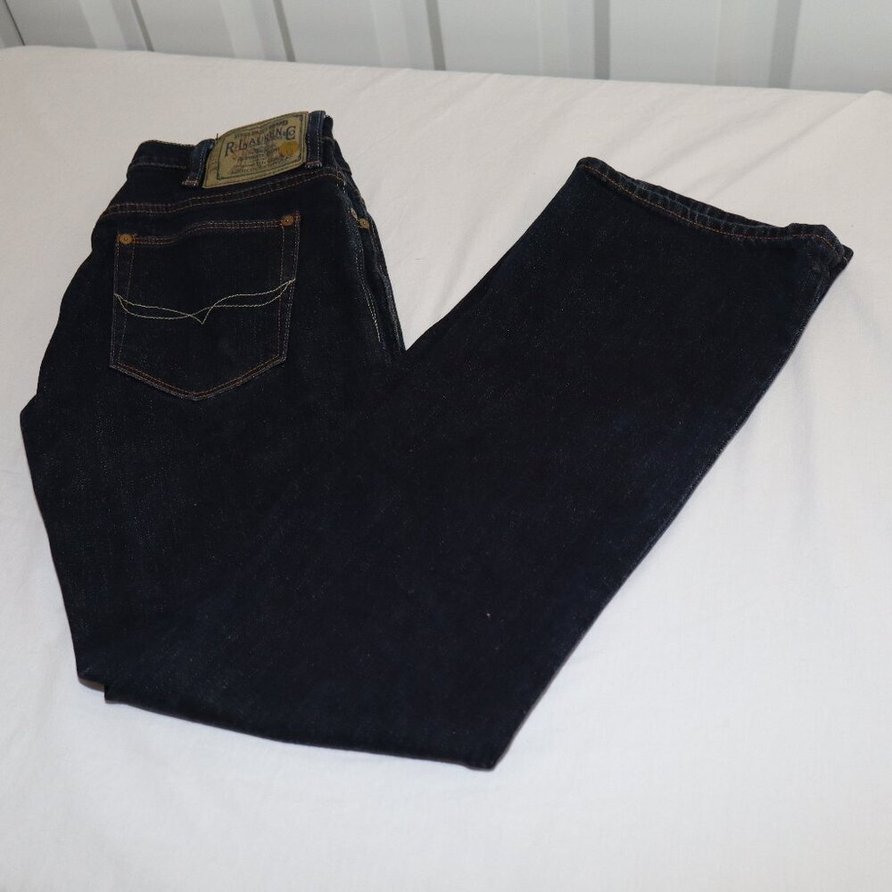 Ralph Lauren Sport Blue Label Tribeca 114 Dark Wash Straight Jeans Size 28 EUC